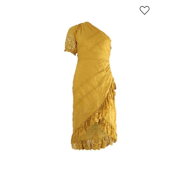 Ulla Johnson One-Shoulder Black Eyelet Lace Dress - Size 2 - Picture 15 of 16